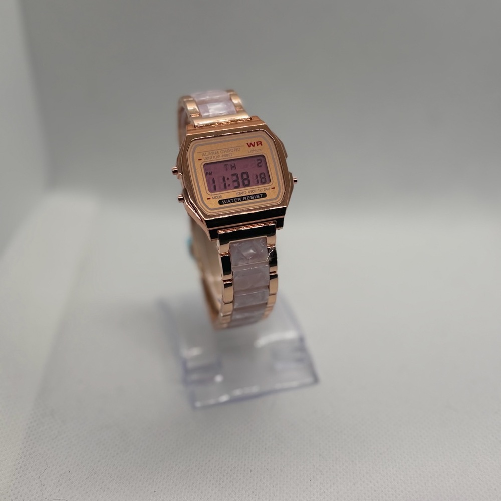 Rose Gold Digital Watch